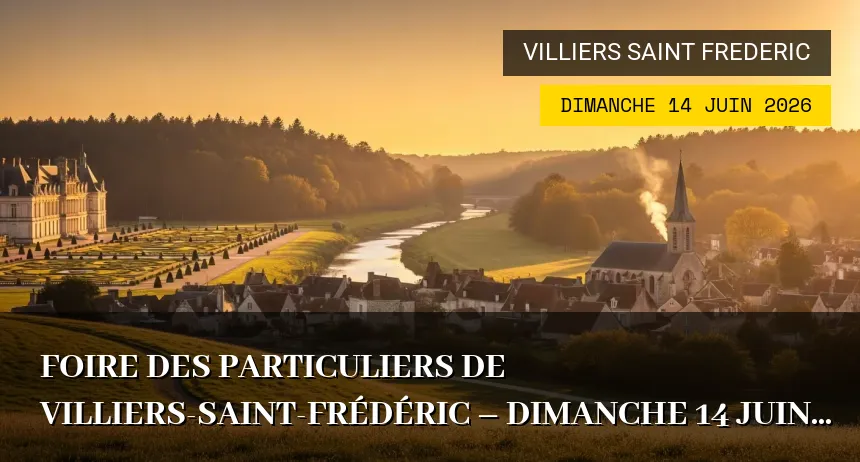 Affiche de l'événement : Foire des Particuliers de Villiers-Saint-Frédéric – Dimanche 14 Juin 2026