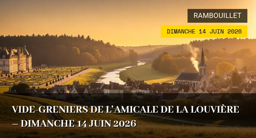 Affiche de l'événement : Vide-greniers de l&rsquo;Amicale de la Louvière – Dimanche 14 Juin 2026