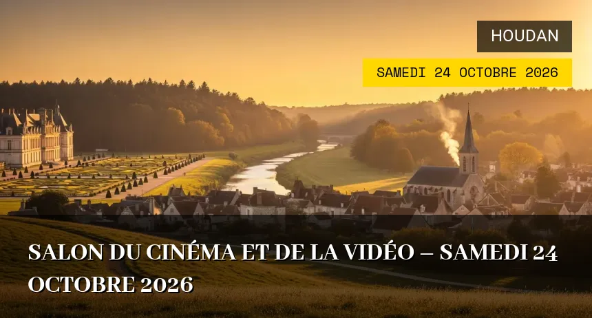 Affiche de l'événement : Salon du Cinéma et de la Vidéo – Samedi 24 Octobre 2026
