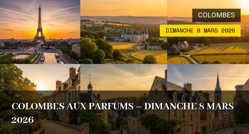 Affiche de l'événement : Colombes aux Parfums – Dimanche 8 Mars 2026
