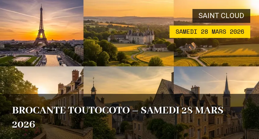 Affiche de l'événement : Brocante Toutocoto – Samedi 28 Mars 2026