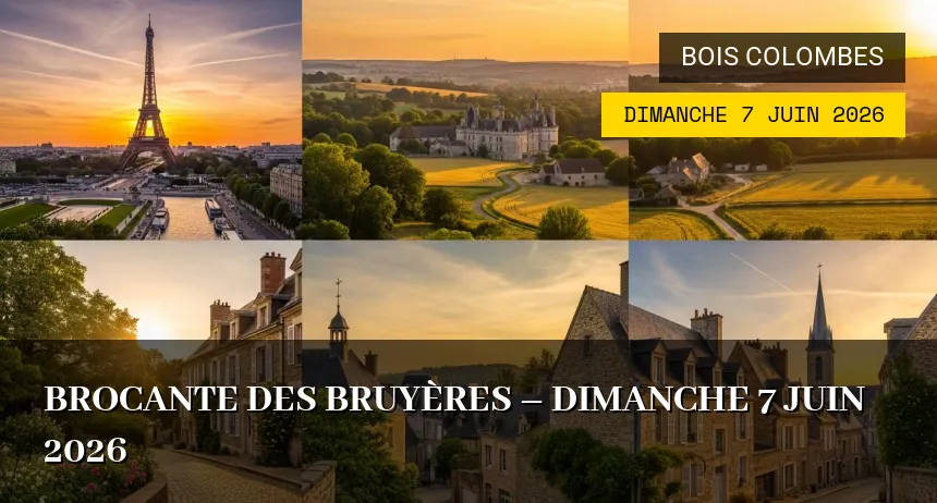 Affiche de l'événement : Brocante des Bruyères – Dimanche 7 Juin 2026