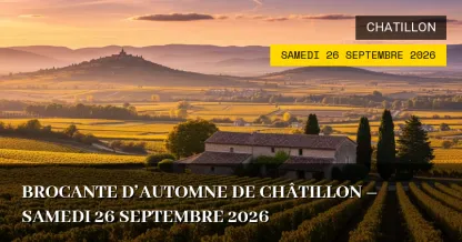 Brocante d&rsquo;Automne de Châtillon – Samedi 26 Septembre 2026