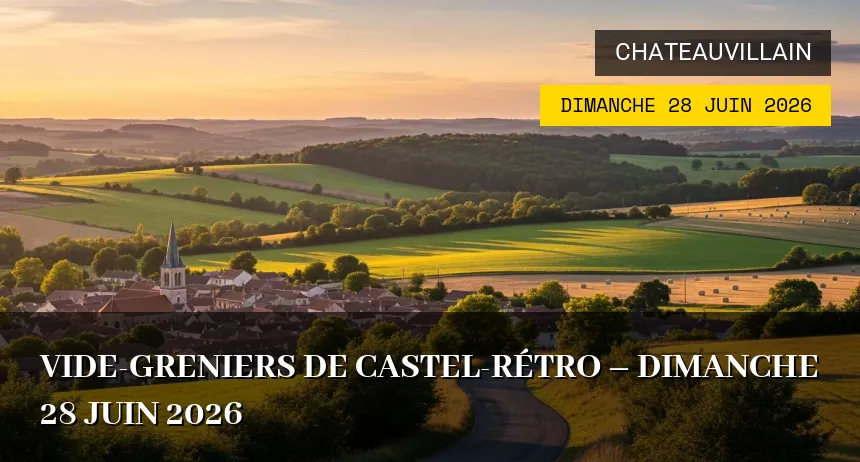 Affiche de l'événement : Vide-greniers de Castel-Rétro – Dimanche 28 Juin 2026