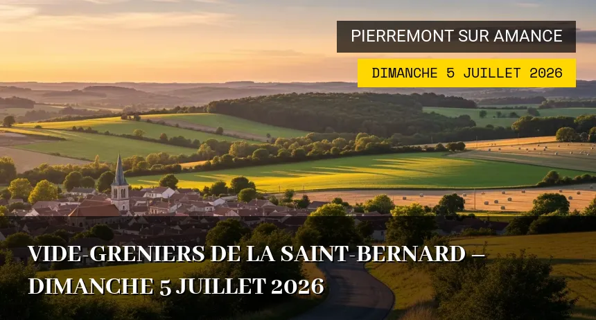 Affiche de l'événement : Vide-greniers de la Saint-Bernard – Dimanche 5 Juillet 2026