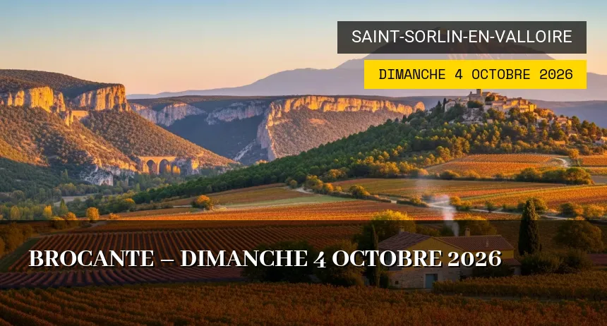 Affiche de l'événement : Brocante – Dimanche 4 Octobre 2026