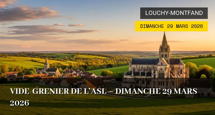 Affiche de l'événement : Vide-grenier de l&rsquo;ASL – Dimanche 29 Mars 2026