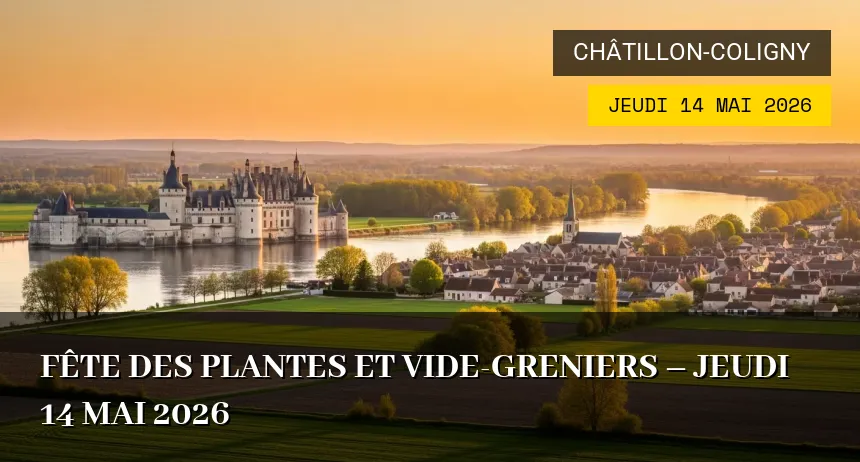 Affiche de l'événement : Fête des plantes et vide-greniers – Jeudi 14 Mai 2026