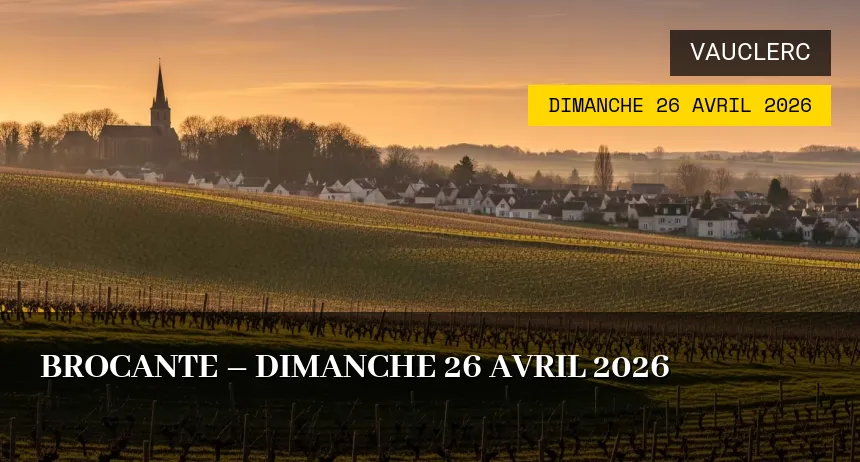 Affiche de l'événement : Brocante – Dimanche 26 Avril 2026