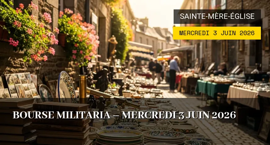 Affiche de l'événement : Bourse militaria – Mercredi 3 Juin 2026