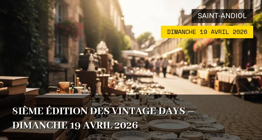 Affiche de l'événement : Vintage Days à Saint-Andiol – Dimanche 19 Avril 2026
