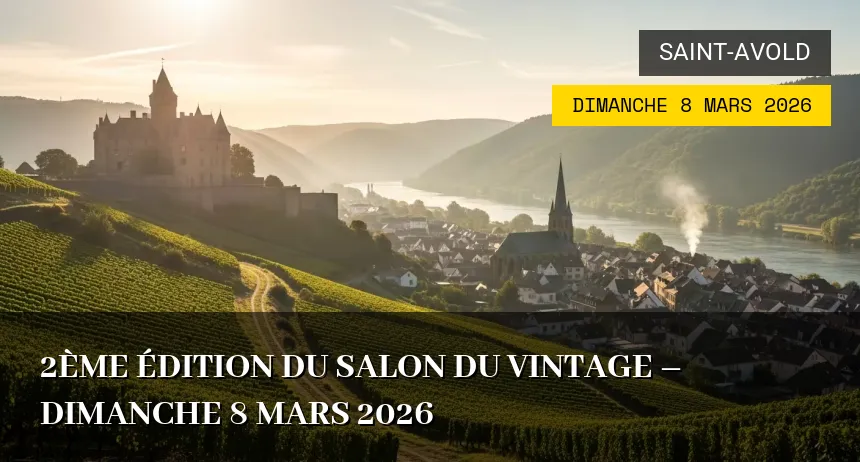 Affiche de l'événement : 2ème édition du salon du vintage – Dimanche 8 Mars 2026