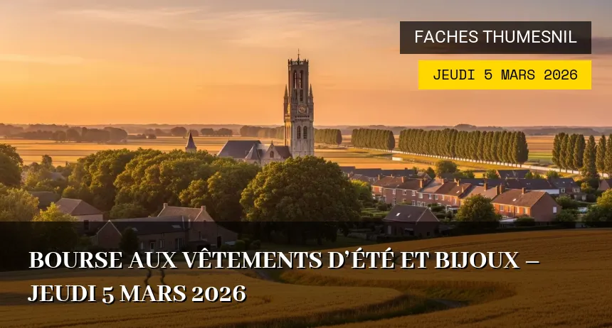 Affiche de l'événement : Bourse aux vêtements d&rsquo;été et bijoux – Jeudi 5 Mars 2026