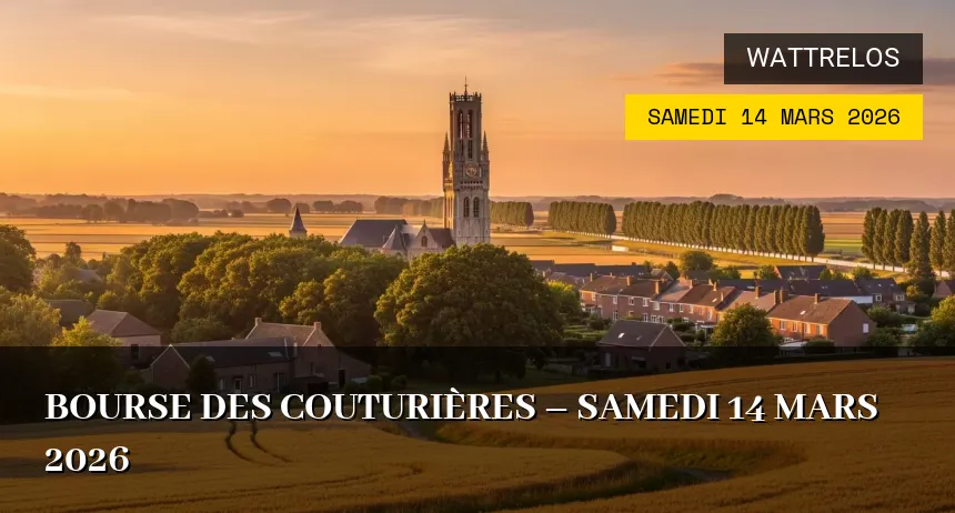 Affiche de l'événement : Bourse des Couturières – Samedi 14 Mars 2026