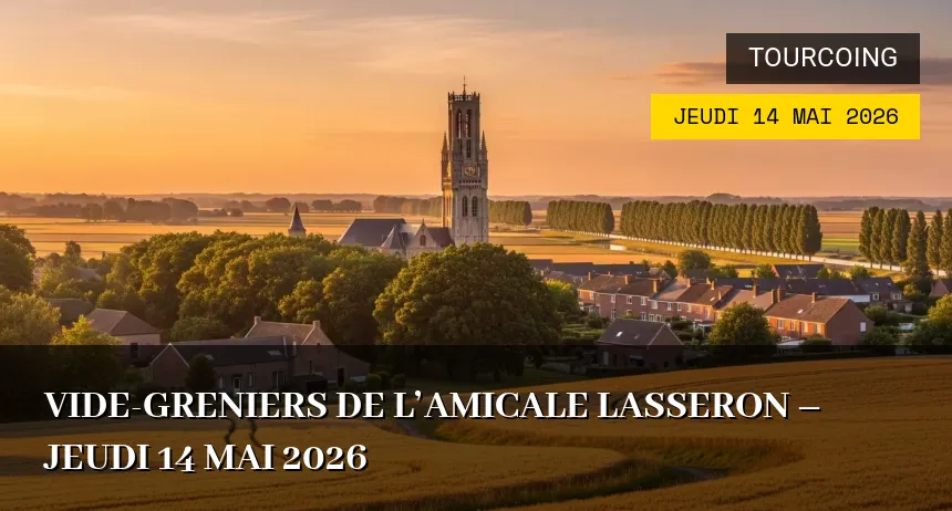 Affiche de l'événement : Vide-greniers de l&rsquo;Amicale Lasseron – Jeudi 14 Mai 2026
