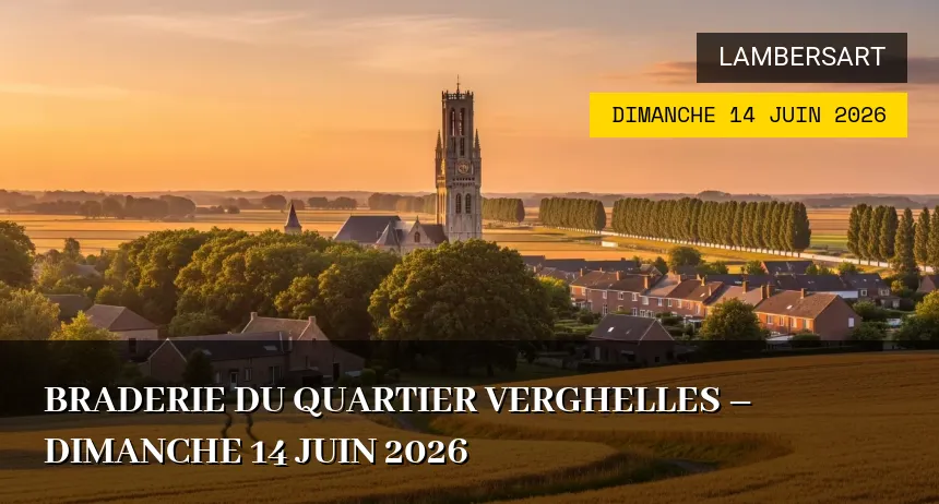 Affiche de l'événement : Braderie du Quartier Verghelles – Dimanche 14 Juin 2026