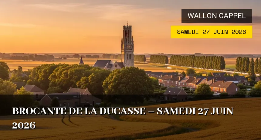 Affiche de l'événement : Brocante de la Ducasse – Samedi 27 Juin 2026