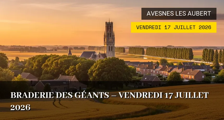 Affiche de l'événement : Braderie des Géants – Vendredi 17 Juillet 2026