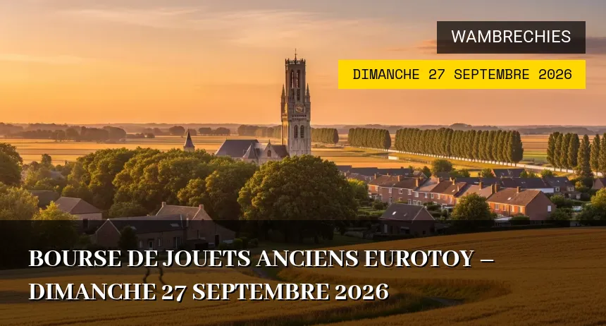 Affiche de l'événement : Bourse de jouets anciens Eurotoy – Dimanche 27 Septembre 2026