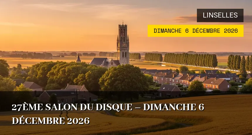 Affiche de l'événement : 27ème Salon du disque – Dimanche 6 Décembre 2026