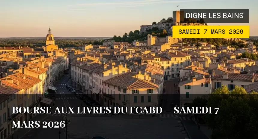 Affiche de l'événement : Bourse aux Livres du FCABD – Samedi 7 Mars 2026