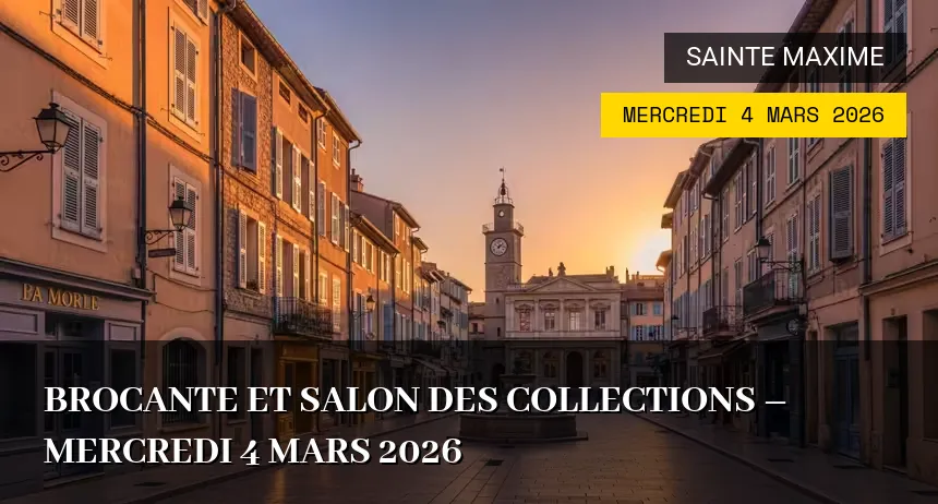 Affiche de l'événement : Brocante et Salon des Collections – Mercredi 4 Mars 2026