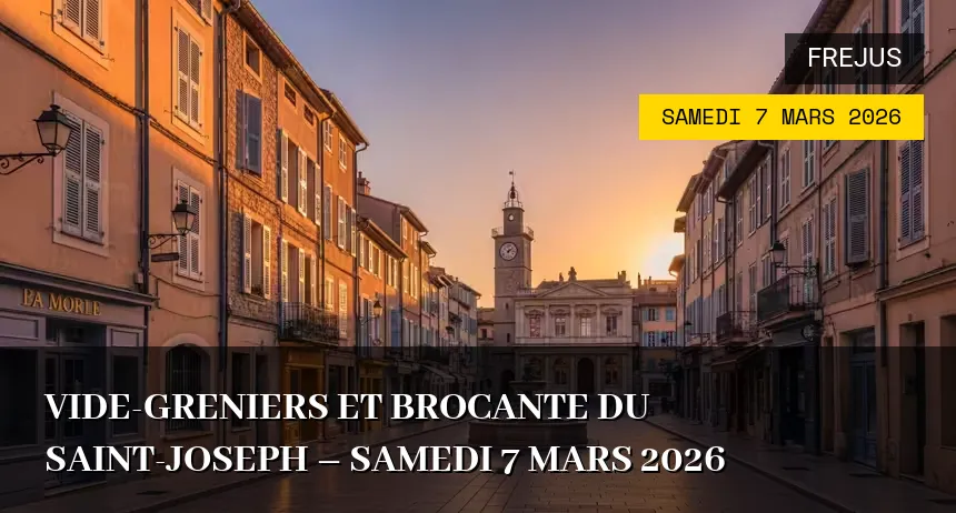 Affiche de l'événement : Vide-greniers et Brocante du Saint-Joseph – Samedi 7 Mars 2026