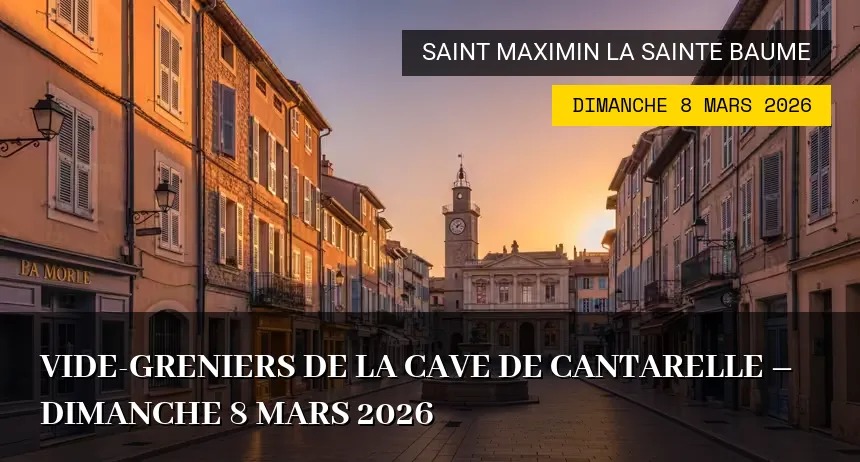 Affiche de l'événement : Vide-greniers de la Cave de Cantarelle – Dimanche 8 Mars 2026