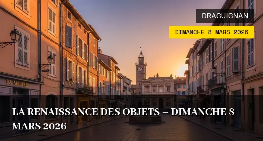 Affiche de l'événement : La Renaissance des Objets – Dimanche 8 Mars 2026