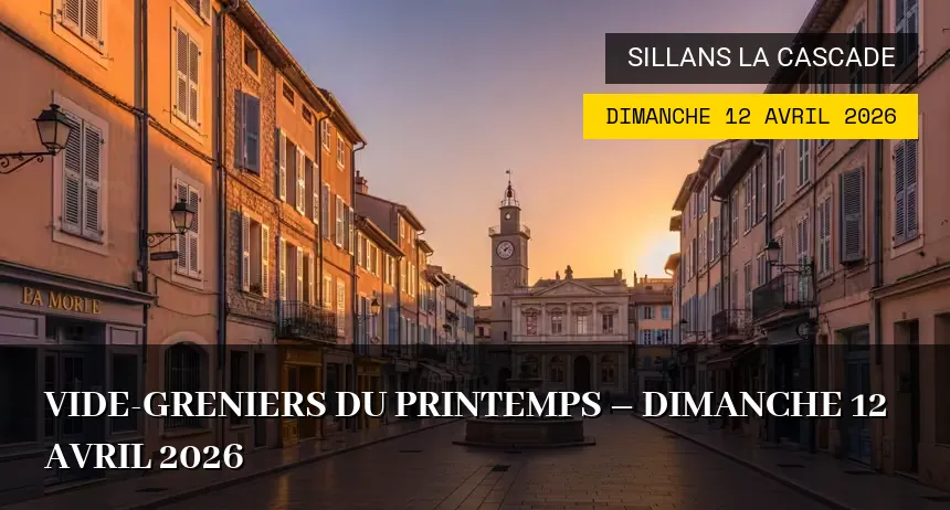 Affiche de l'événement : Vide-greniers du Printemps – Dimanche 12 Avril 2026