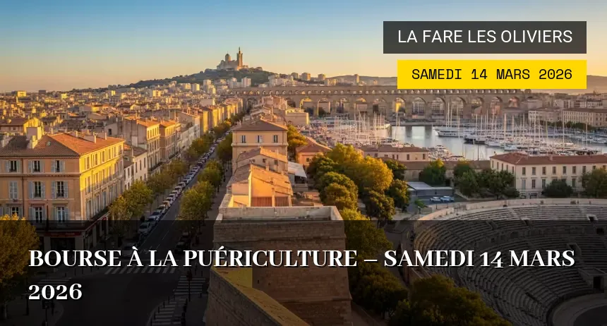 Affiche de l'événement : Bourse à la Puériculture – Samedi 14 Mars 2026