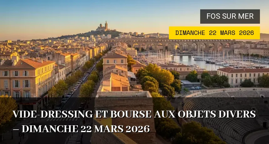 Affiche de l'événement : Vide-dressing et Bourse aux Objets Divers – Dimanche 22 Mars 2026