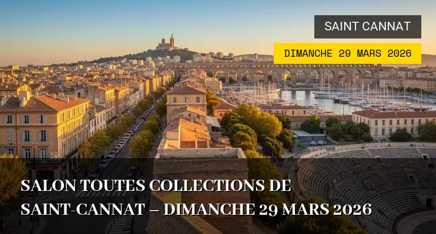 Affiche de l'événement : Salon Toutes Collections de Saint-Cannat – Dimanche 29 Mars 2026