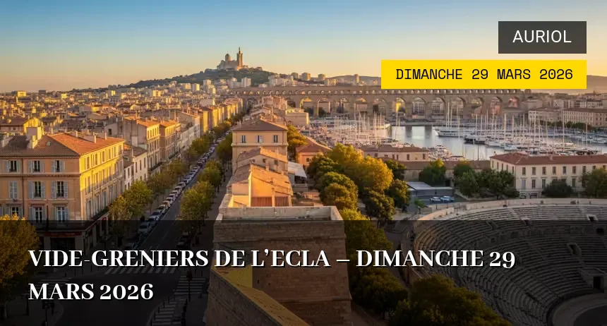 Affiche de l'événement : Vide-greniers de l&rsquo;ECLA – Dimanche 29 Mars 2026