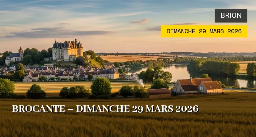 Affiche de l'événement : Brocante – Dimanche 29 Mars 2026