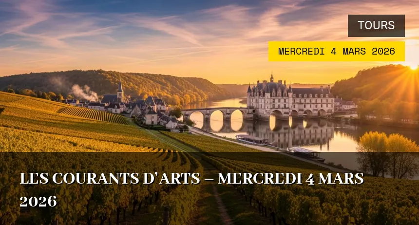 Affiche de l'événement : Les Courants d&rsquo;Arts – Mercredi 4 Mars 2026