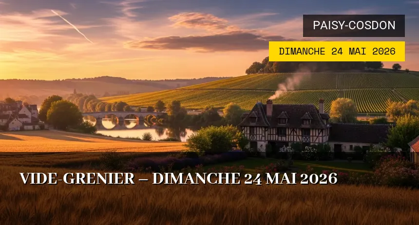 Affiche de l'événement : Vide-grenier – Dimanche 24 Mai 2026
