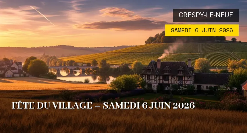 Affiche de l'événement : Fête du village – Samedi 6 Juin 2026
