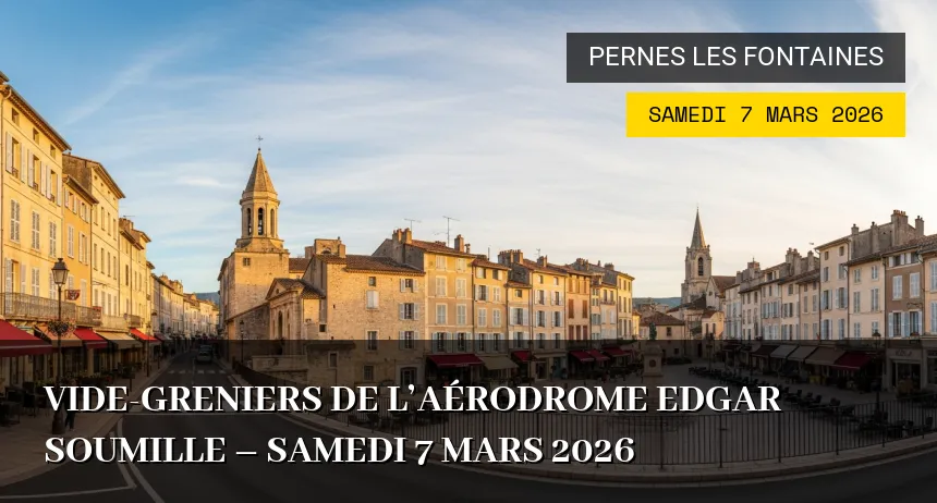 Affiche de l'événement : Vide-greniers de l&rsquo;Aérodrome Edgar Soumille – Samedi 7 Mars 2026