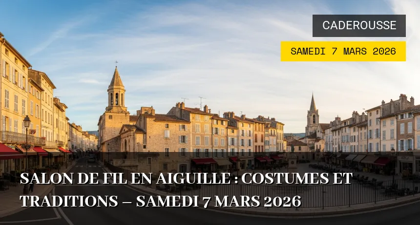 Affiche de l'événement : Salon de fil en aiguille : Costumes et traditions – Samedi 7 Mars 2026