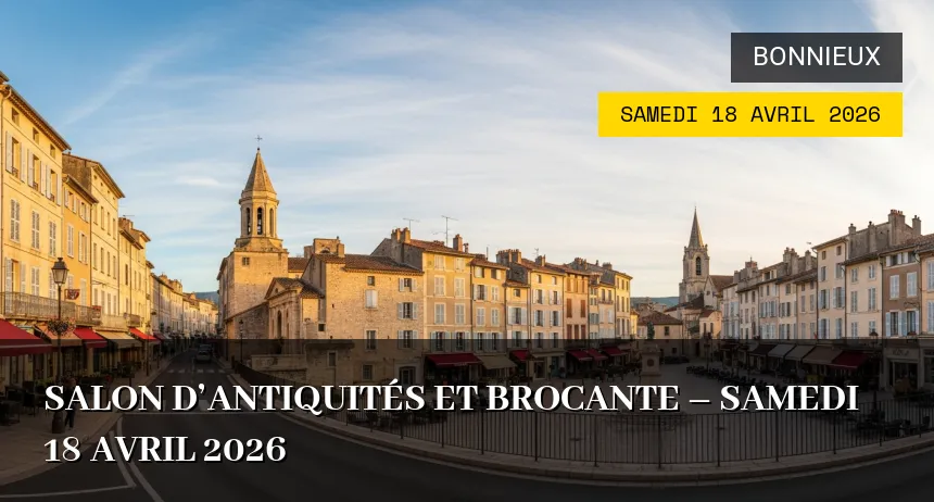 Affiche de l'événement : Foire et Salon de la Brocante de Bonnieux