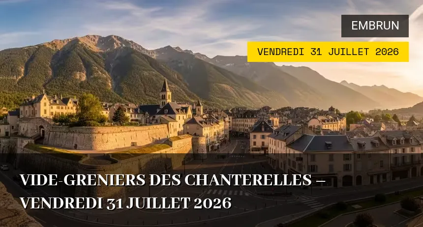 Affiche de l'événement : Vide-greniers des Chanterelles – Vendredi 31 Juillet 2026