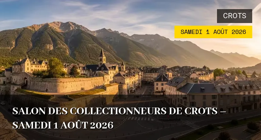 Affiche de l'événement : Salon des Collectionneurs de Crots – Samedi 1 Août 2026