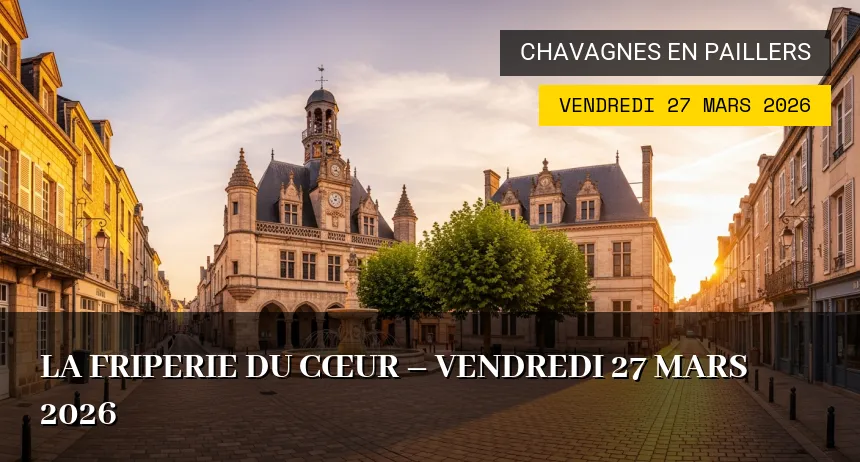 Affiche de l'événement : La Friperie du Cœur – Vendredi 27 Mars 2026
