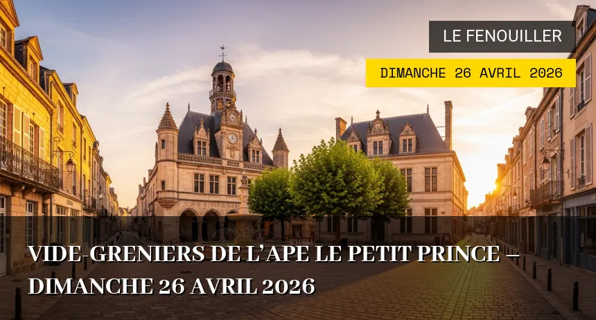 Affiche de l'événement : Vide-greniers de l&rsquo;APE Le Petit Prince – Dimanche 26 Avril 2026