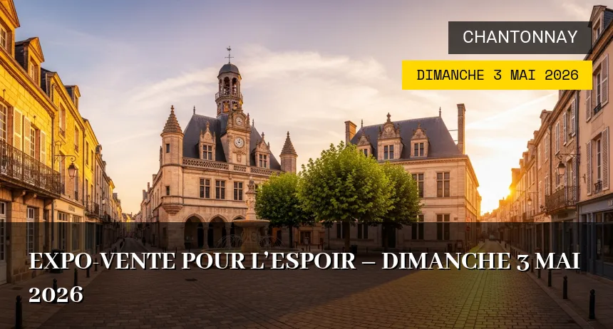 Affiche de l'événement : Expo-vente pour l&rsquo;Espoir – Dimanche 3 Mai 2026