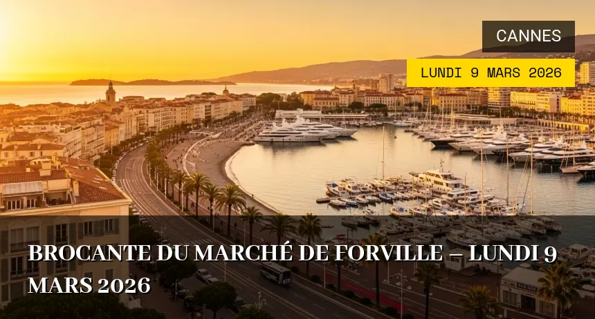 Affiche de l'événement : Brocante du Marché de Forville – Lundi 9 Mars 2026