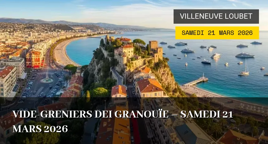 Affiche de l'événement : Vide-greniers dei Granouïe – Samedi 21 Mars 2026