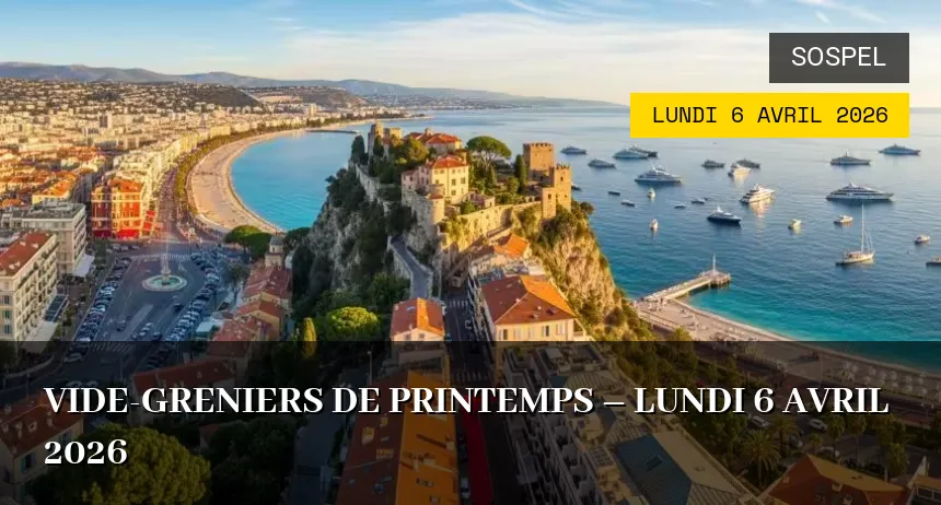 Affiche de l'événement : Vide-greniers de Printemps – Lundi 6 Avril 2026