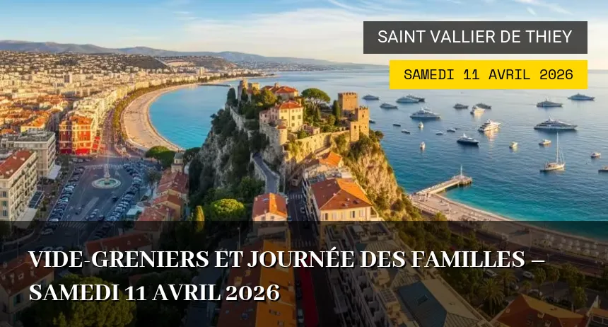 Affiche de l'événement : Vide-greniers et Journée des Familles – Samedi 11 Avril 2026